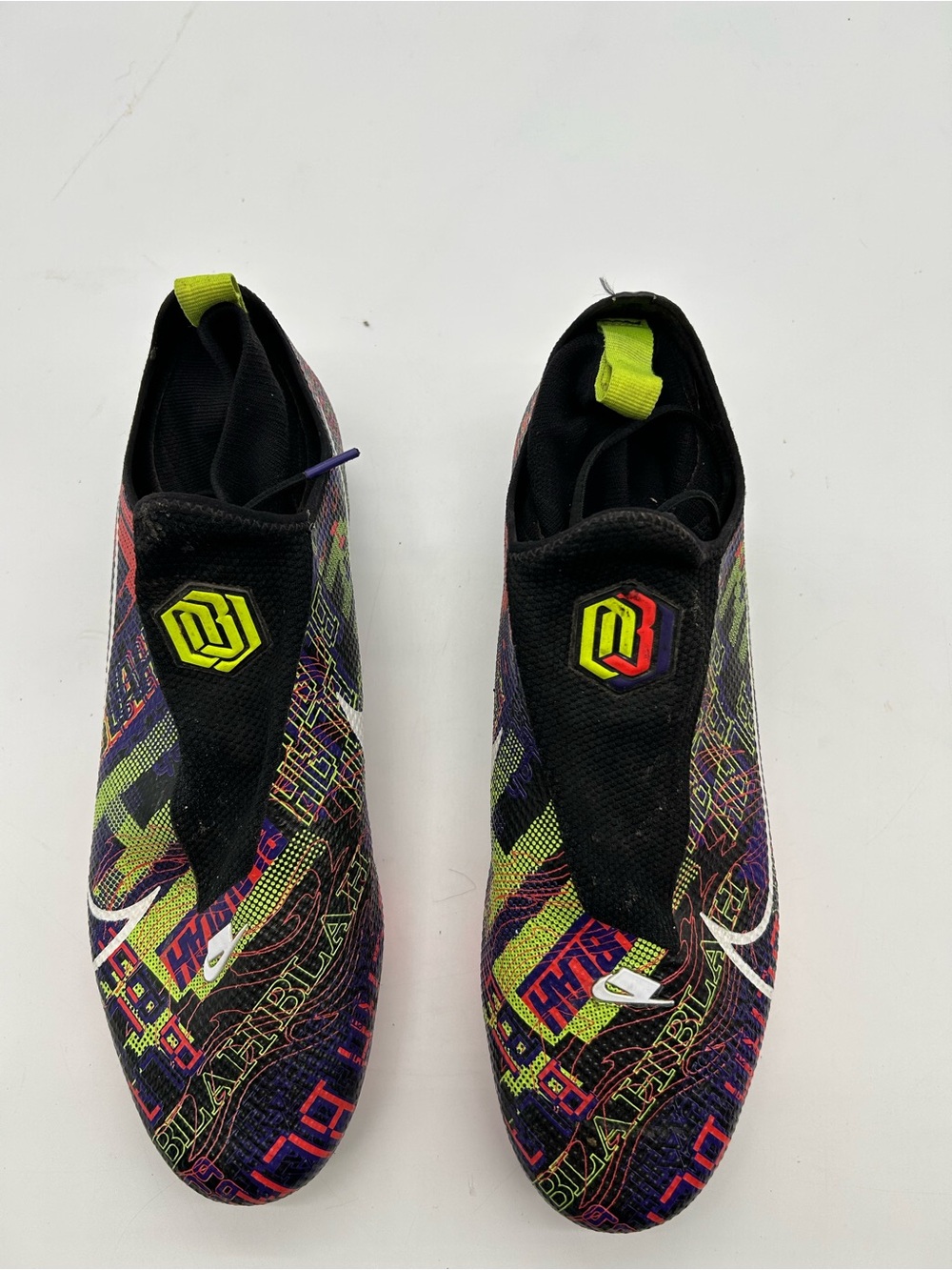 Nike Odell Beckham Jr X Vapor Edge Black Electro Purple Cleats size 12